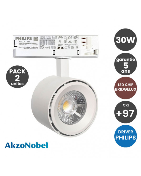 PACK 2 Spot LED 30W Blanche...